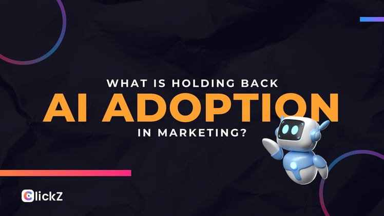 What is holding back AI adoption in marketing?